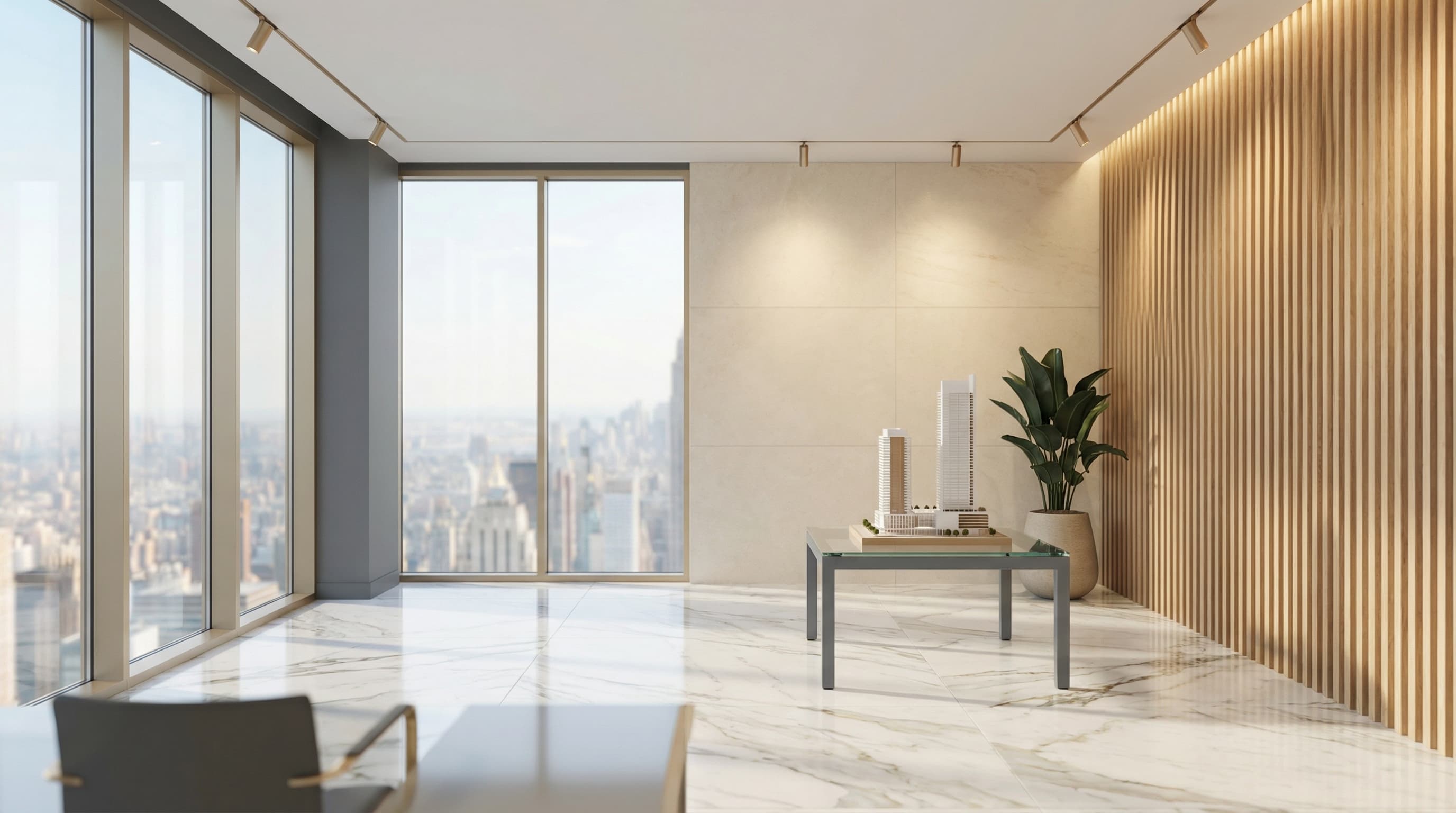 Professional modern real estate office